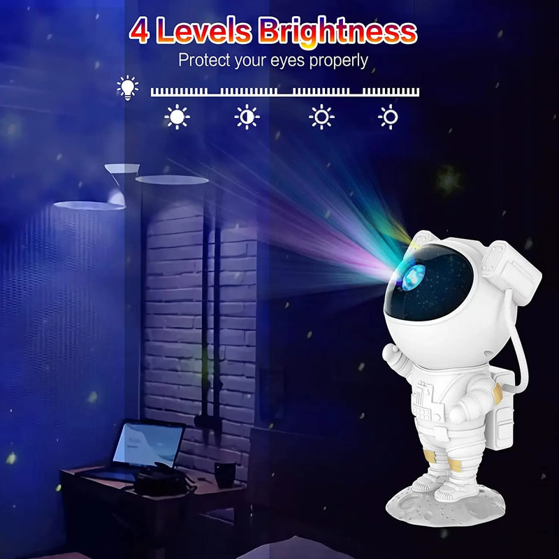 Projetor Astronauta Galaxy - Starry Night Light with Timer & Remote Nebula Light Projector for Kids Room Ceiling Home Decor