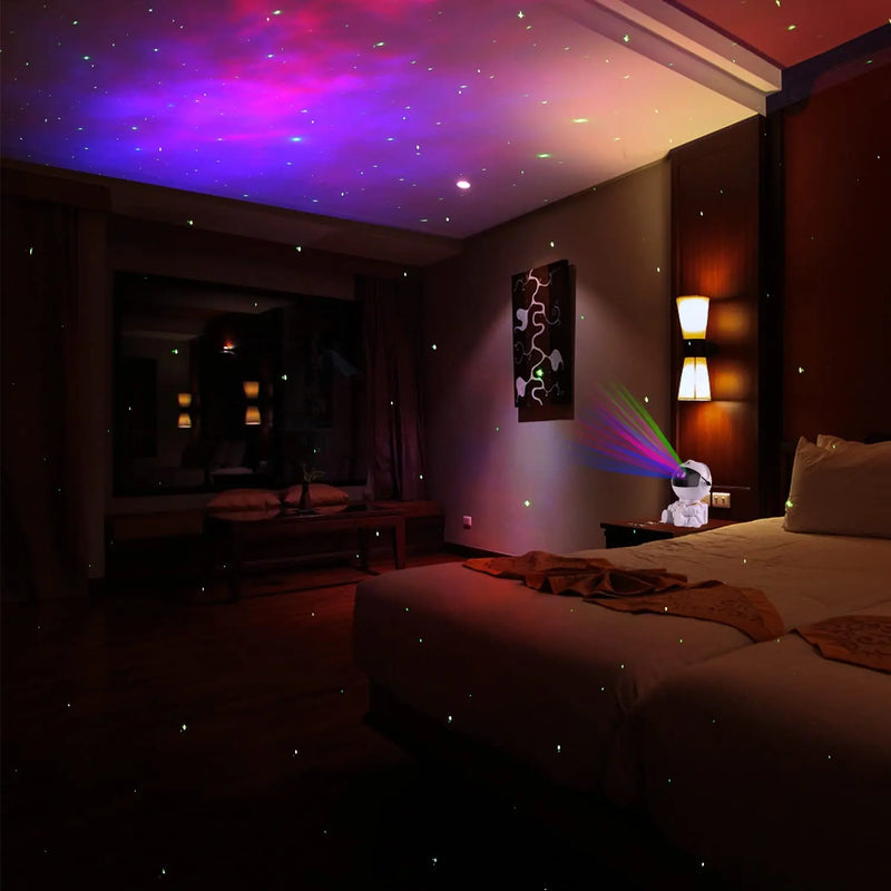 Projetor Astronauta Galaxy - Starry Night Light with Timer & Remote Nebula Light Projector for Kids Room Ceiling Home Decor