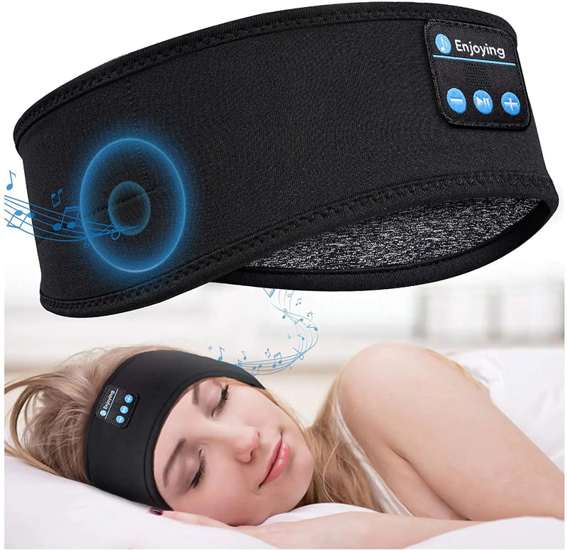 Sleeping Headphones Wireless Bluetooth Headband Headset Thin Comfortable Music Phone Eye Mask For Side Sleeper Sports Earphone